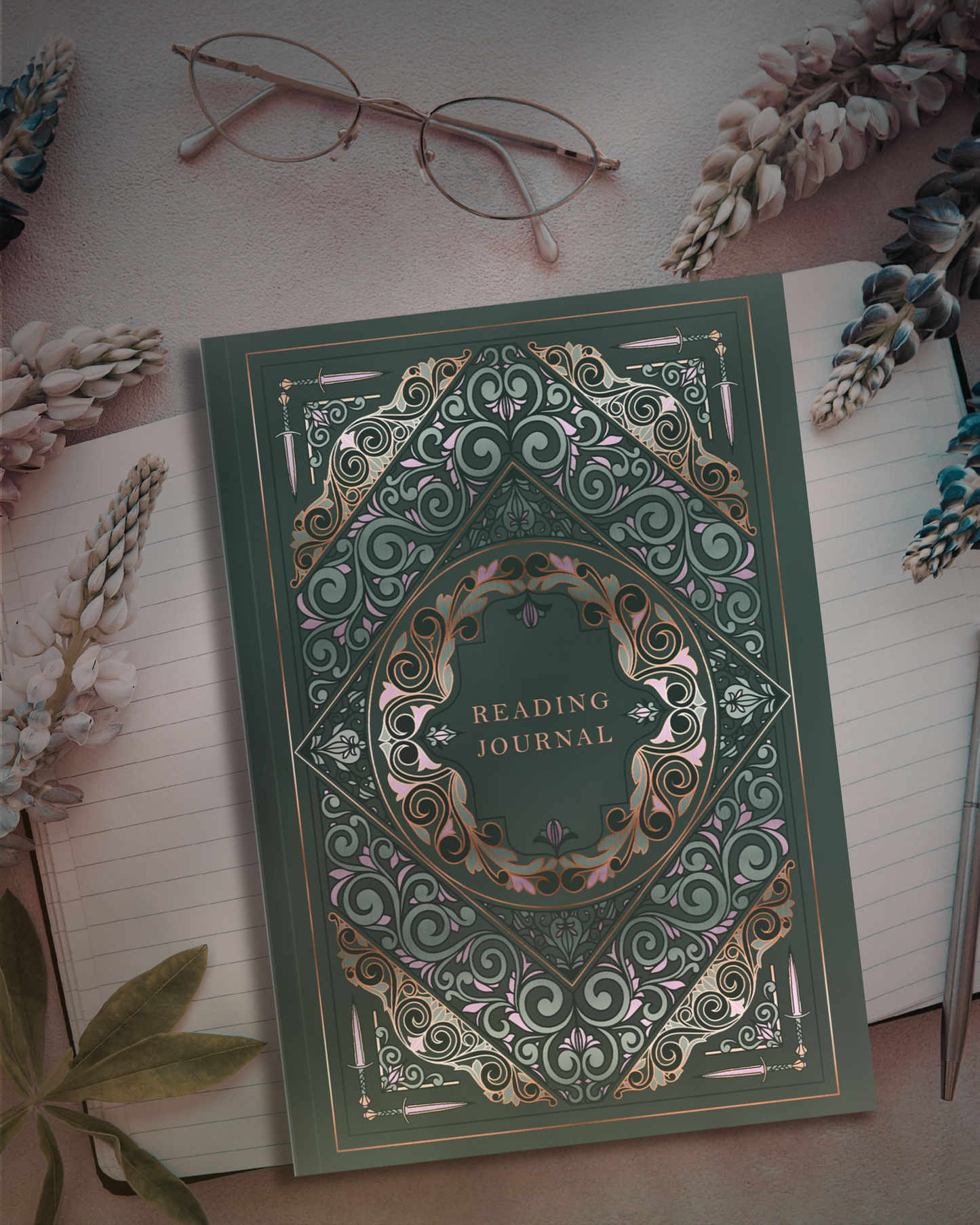 Sage Luxury Reading Journal